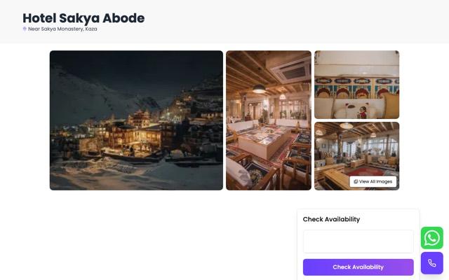 Sakya Abode, Booking engine
