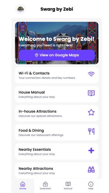 Swarg by Zebi, Guidebook